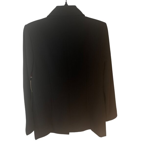 NWT Black Open Edit XS Relaxed Blazer Jacket Polyester - Picture 2 of 13